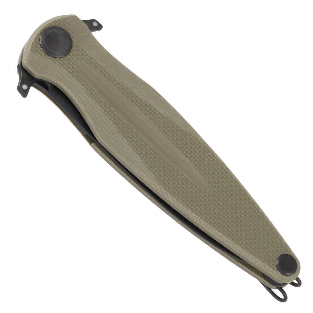 ANV Knives Einhandmesser Z400 BB G10 Sleipner Stahl oliv inkl. Grtelclip Bild 4