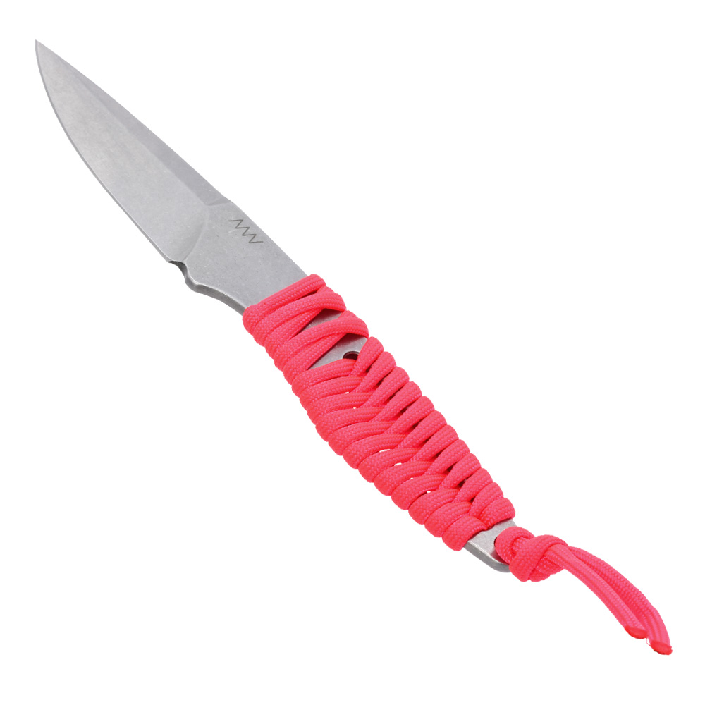 ANV Knives Neck Knife P100 Sleipner Stahl pink/stonewash inkl. Kydex Scheide Bild 2