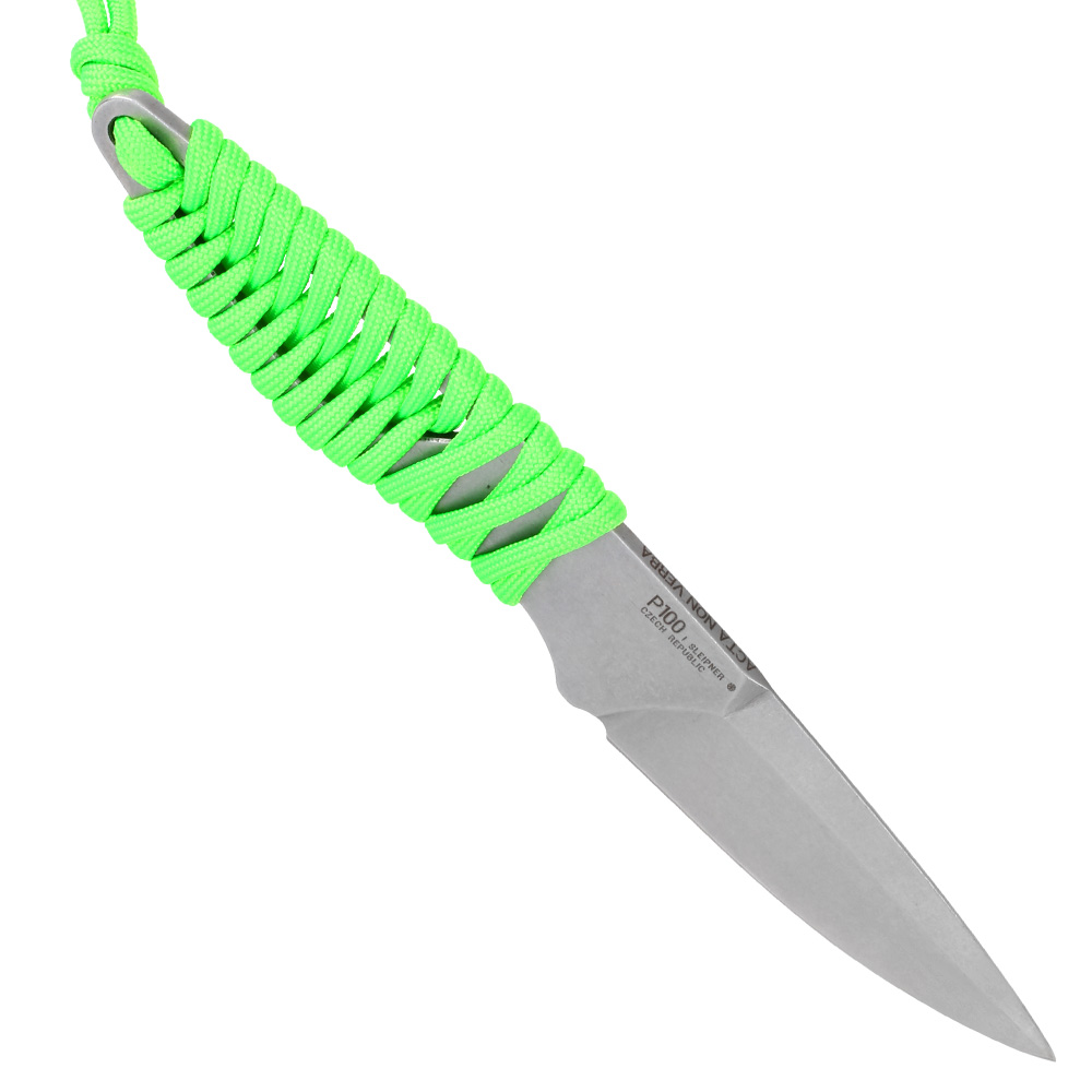 ANV Knives Neck Knife P100 Sleipner Stahl neon grn/stonewash inkl. Kydex Scheide Bild 1