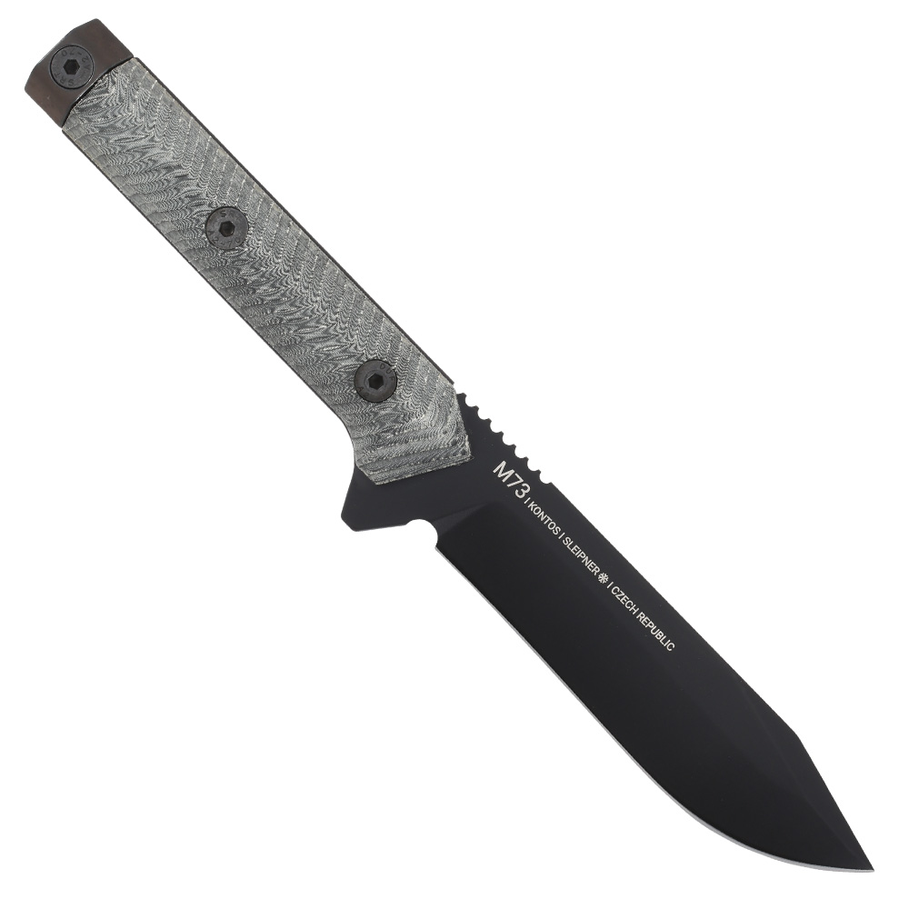ANV Knives Outdoormesser M73 Kontos Sleipner Stahl Cerakote schwarz inkl. Kydexscheide Bild 1