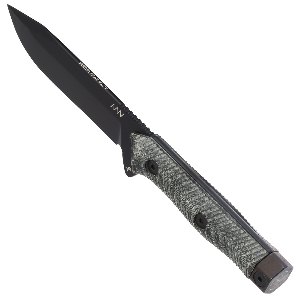 ANV Knives Outdoormesser M73 Kontos Sleipner Stahl Cerakote schwarz inkl. Kydexscheide Bild 6