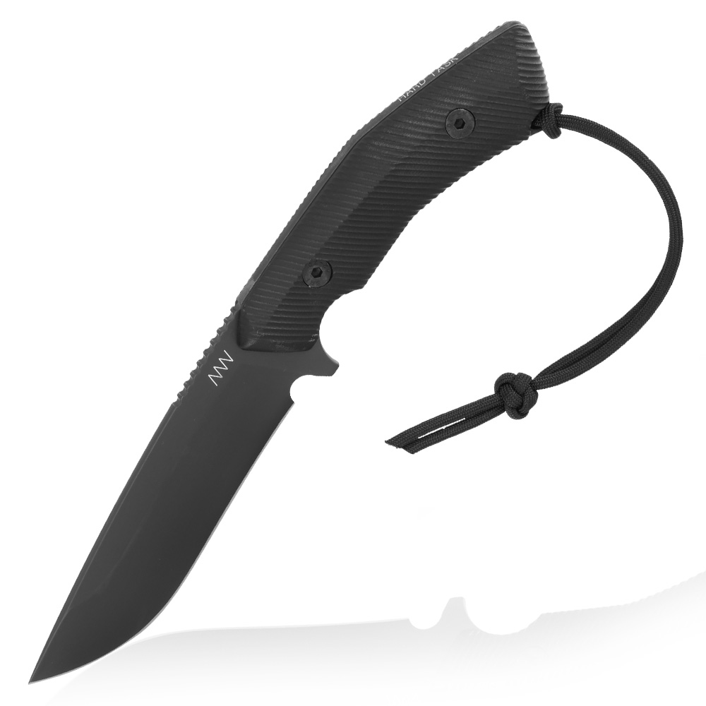 ANV Knives Outdoormesser M200 Hard Task Sleipner Stahl G10 schwarz inkl. Kydexscheide