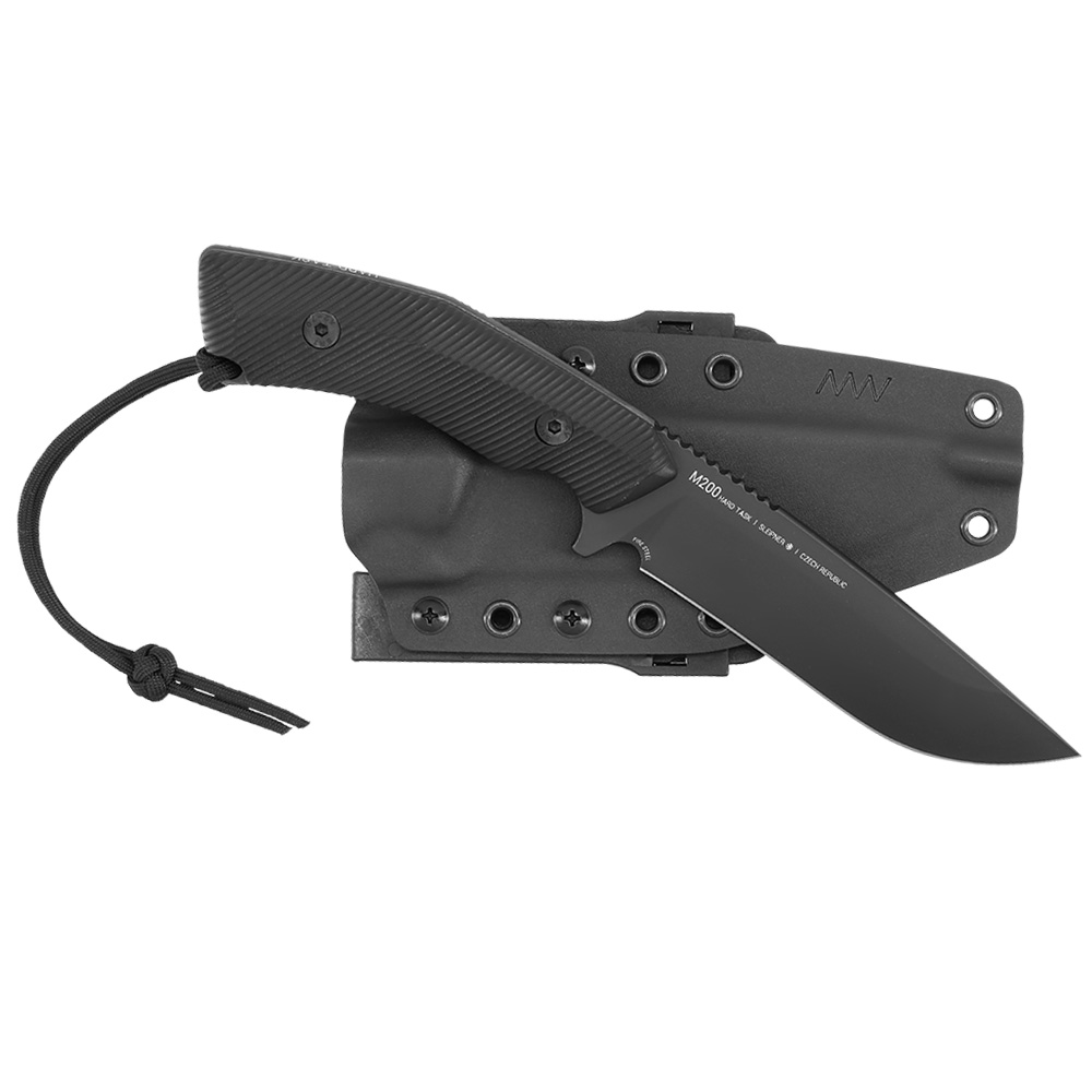 ANV Knives Outdoormesser M200 Hard Task Slepner Stahl G10 schwarz inkl. Kydexscheide Bild 3