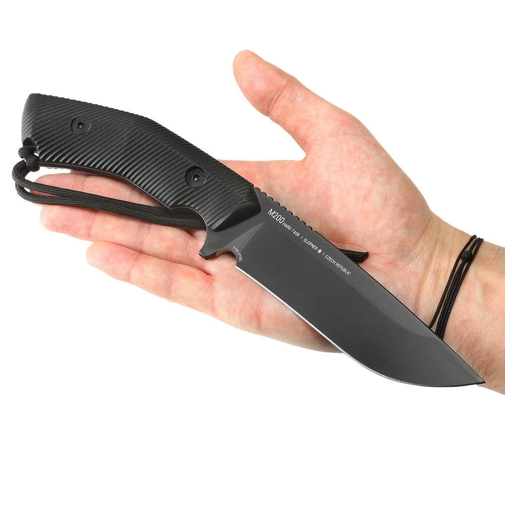 ANV Knives Outdoormesser M200 Hard Task Slepner Stahl G10 schwarz inkl. Kydexscheide Bild 8