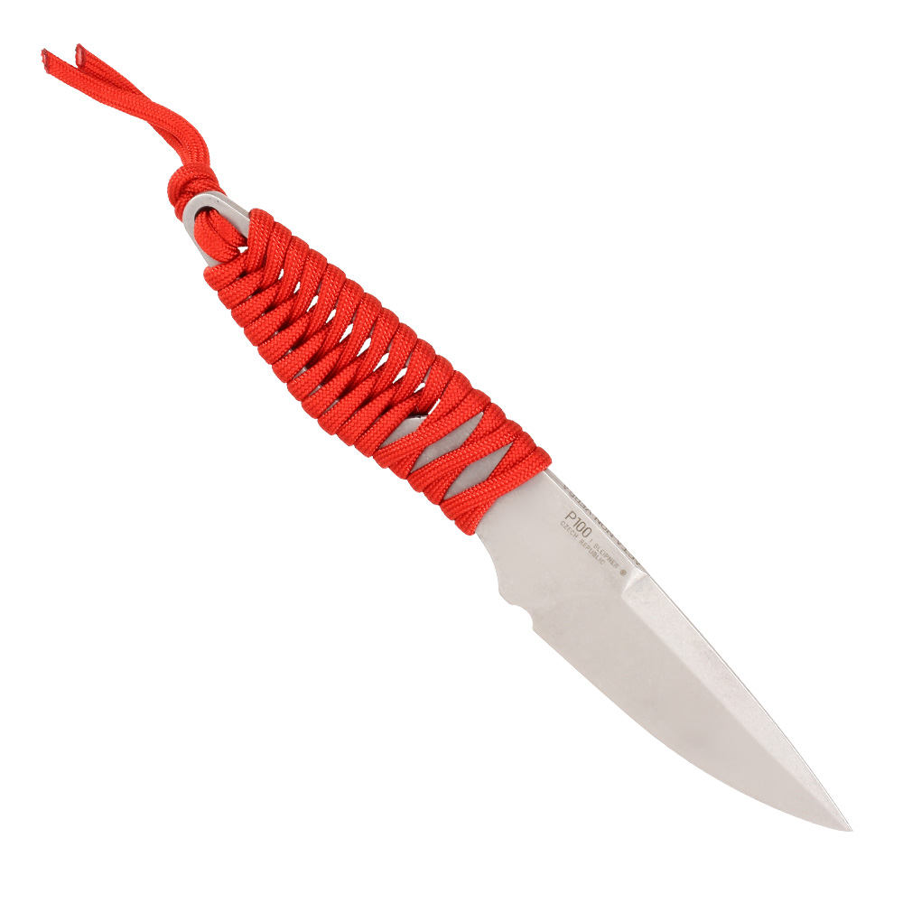 ANV Knives Neck Knife P100 Sleipner Stahl rot/stonewash inkl. Kydex Scheide Bild 1