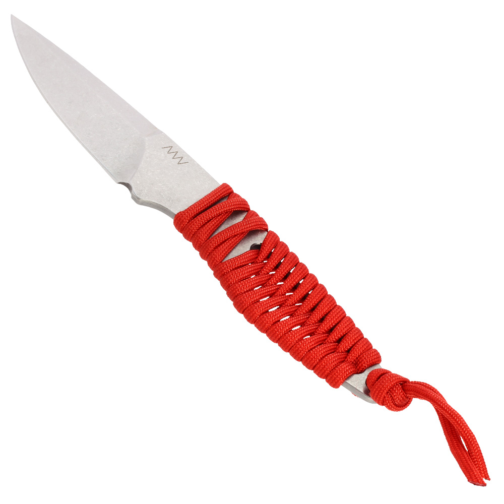 ANV Knives Neck Knife P100 Sleipner Stahl rot/stonewash inkl. Kydex Scheide Bild 2