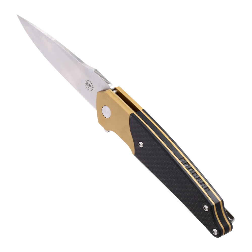 Amare Knives Einhandmesser Pocket Peak gold inkl. Grtelclip Bild 6