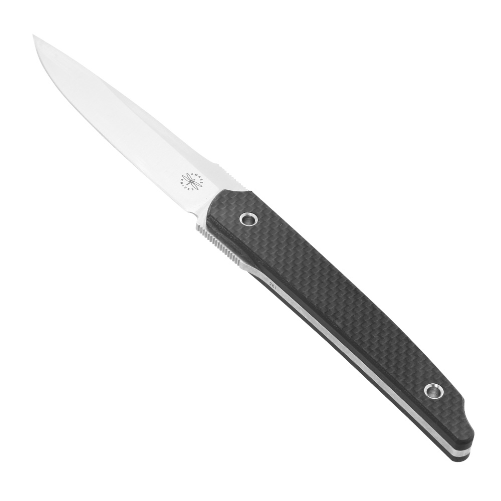 Amare Knives Grtelmesser Pocket Peak satin schwarz/carbonoptik inkl. Kydexscheide Bild 2