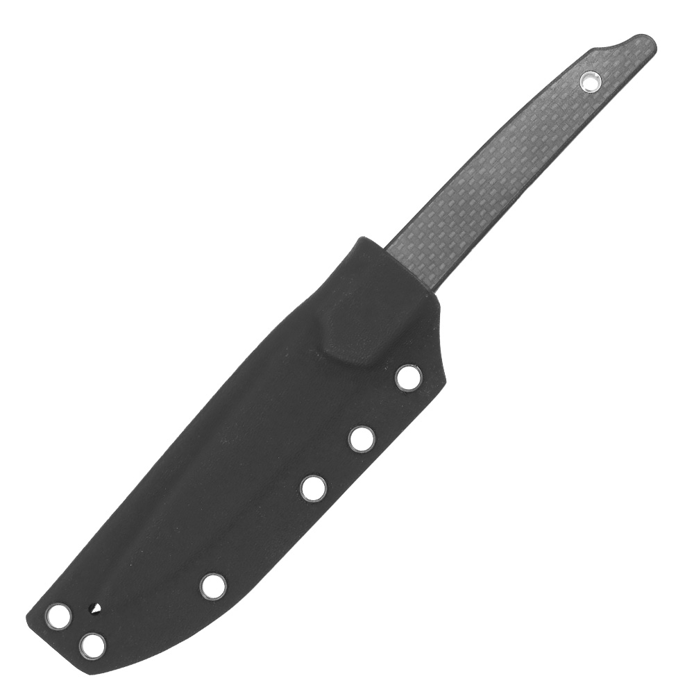 Amare Knives Grtelmesser Pocket Peak satin schwarz/carbonoptik inkl. Kydexscheide Bild 4