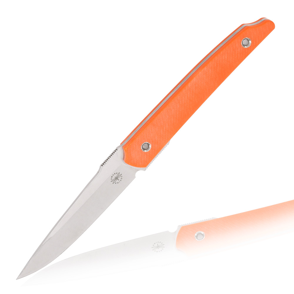 Amare Knives Grtelmesser Pocket Peak stonewash orange inkl. Kydexscheide