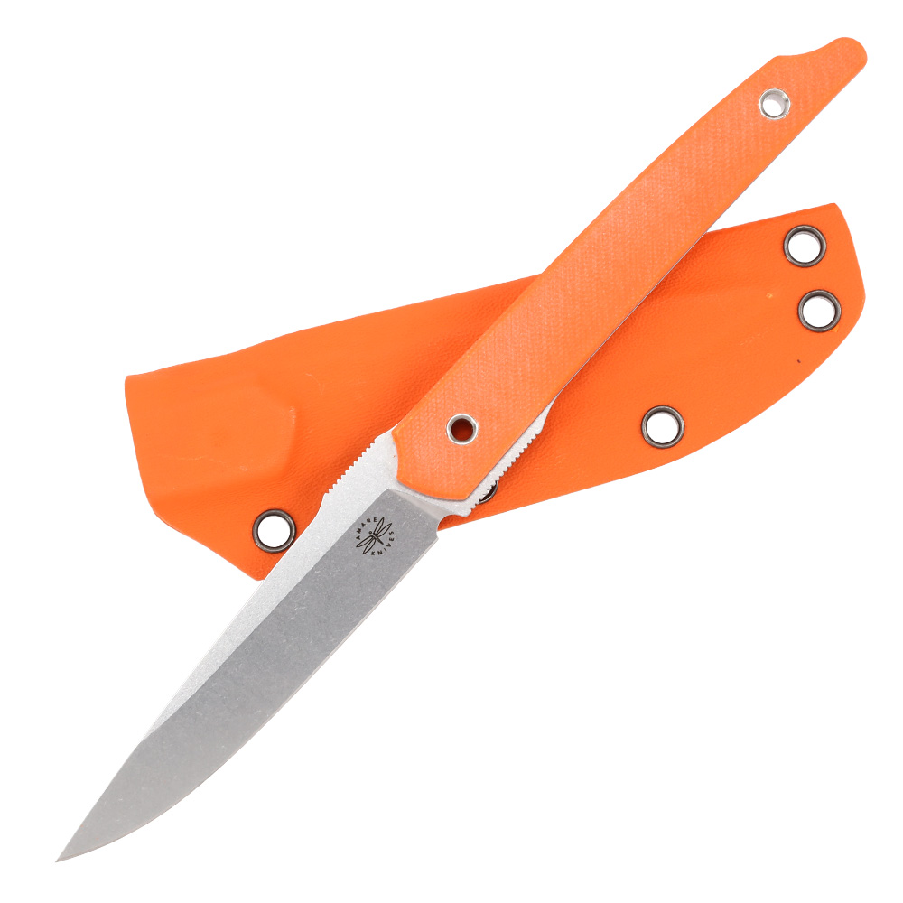 Amare Knives Grtelmesser Pocket Peak stonewash orange inkl. Kydexscheide Bild 3