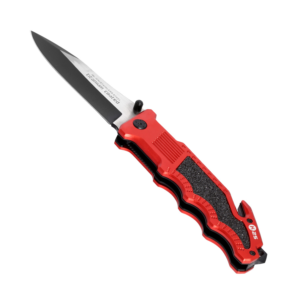K-25 - Klappbares Rettungsmesser mit Etui - Rot - 19996 bester Preis, Verfügbarkeit prüfen, online kaufen mit
