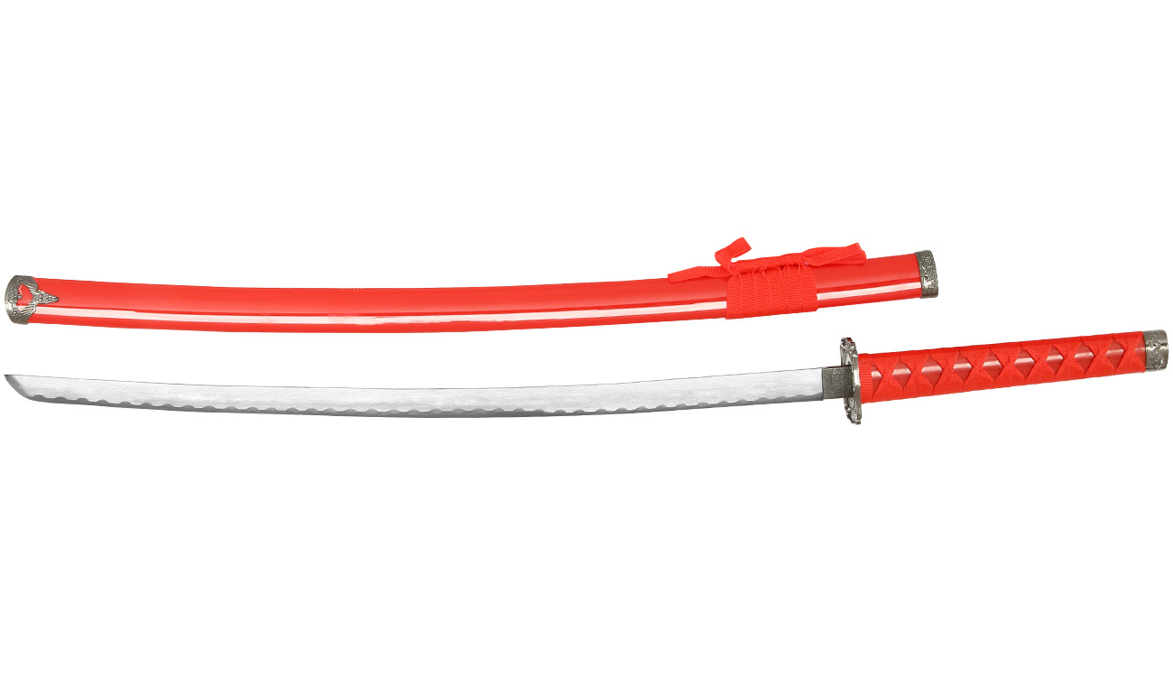 Tole 10 Imperial Katana rot inkl. Scheide