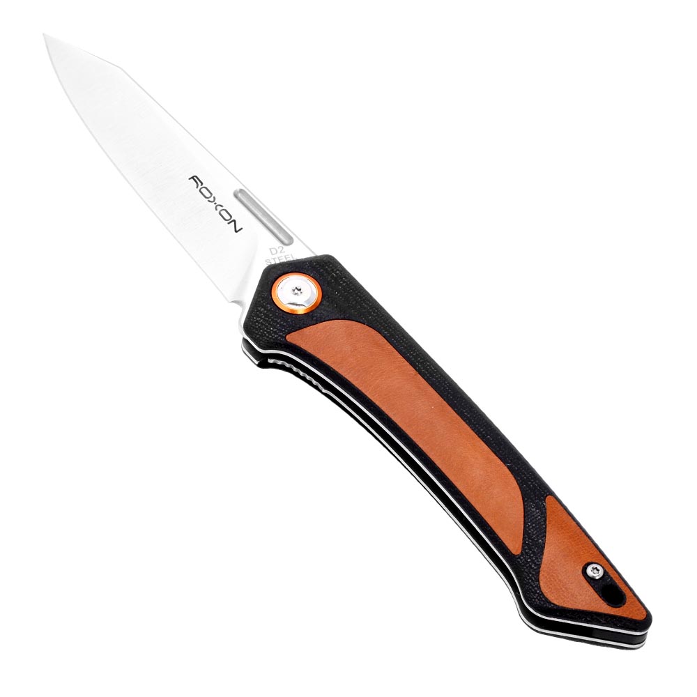 Roxon Taschenmesser K2 Excellence Leather schwarz/braun inkl. Grtelclip und Lederetui Bild 6