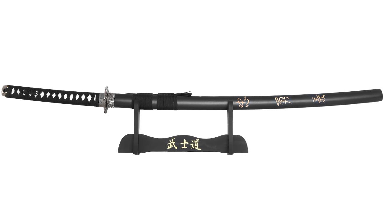 Tole 10 Imperial Katana Black Samurai schwarz inkl. Scheide und Stnder Bild 4