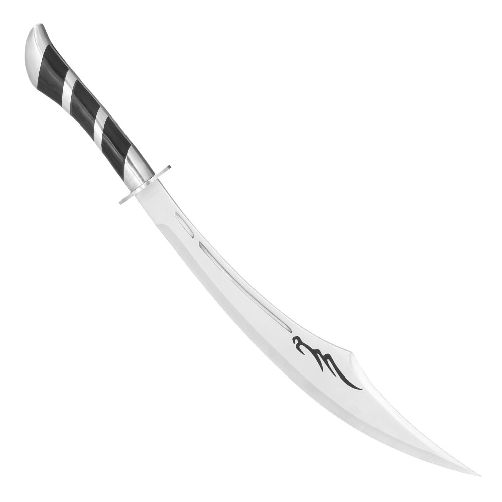 Tole 10 Imperial Schwert Fantasy Scimitar silber/schwarz inkl. Nylonscheide Bild 1