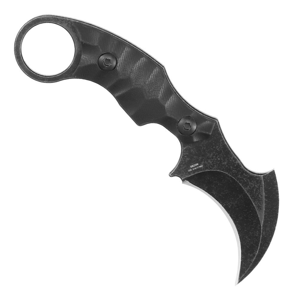 BlackField Karambit Razorback inkl. Kydexscheide stonewash Bild 1