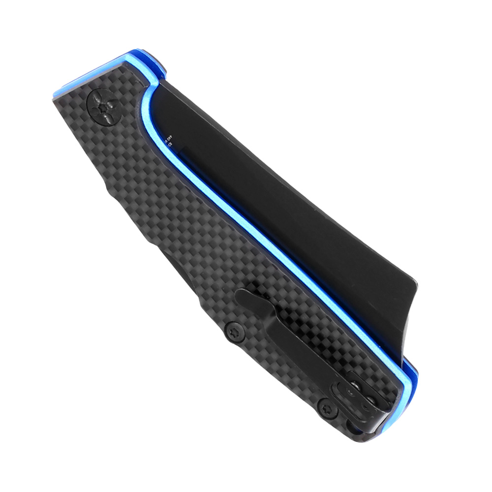 Haller Taschenmesser Carbonfiber II blau inkl. Grtelclip Bild 5