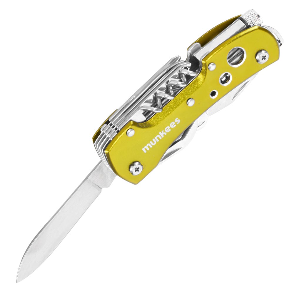 Munkees Taschenmesser LED mit 15 Funktionen grn Bild 1
