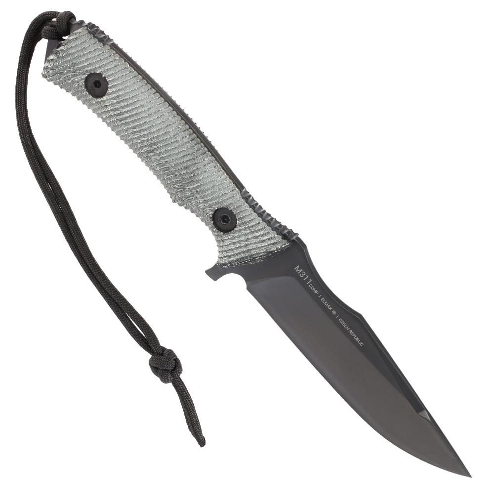 ANV Knives Outdoormesser M311 Comp Elmax Stahl Micarta schwarz inkl. Kydexscheide Bild 1
