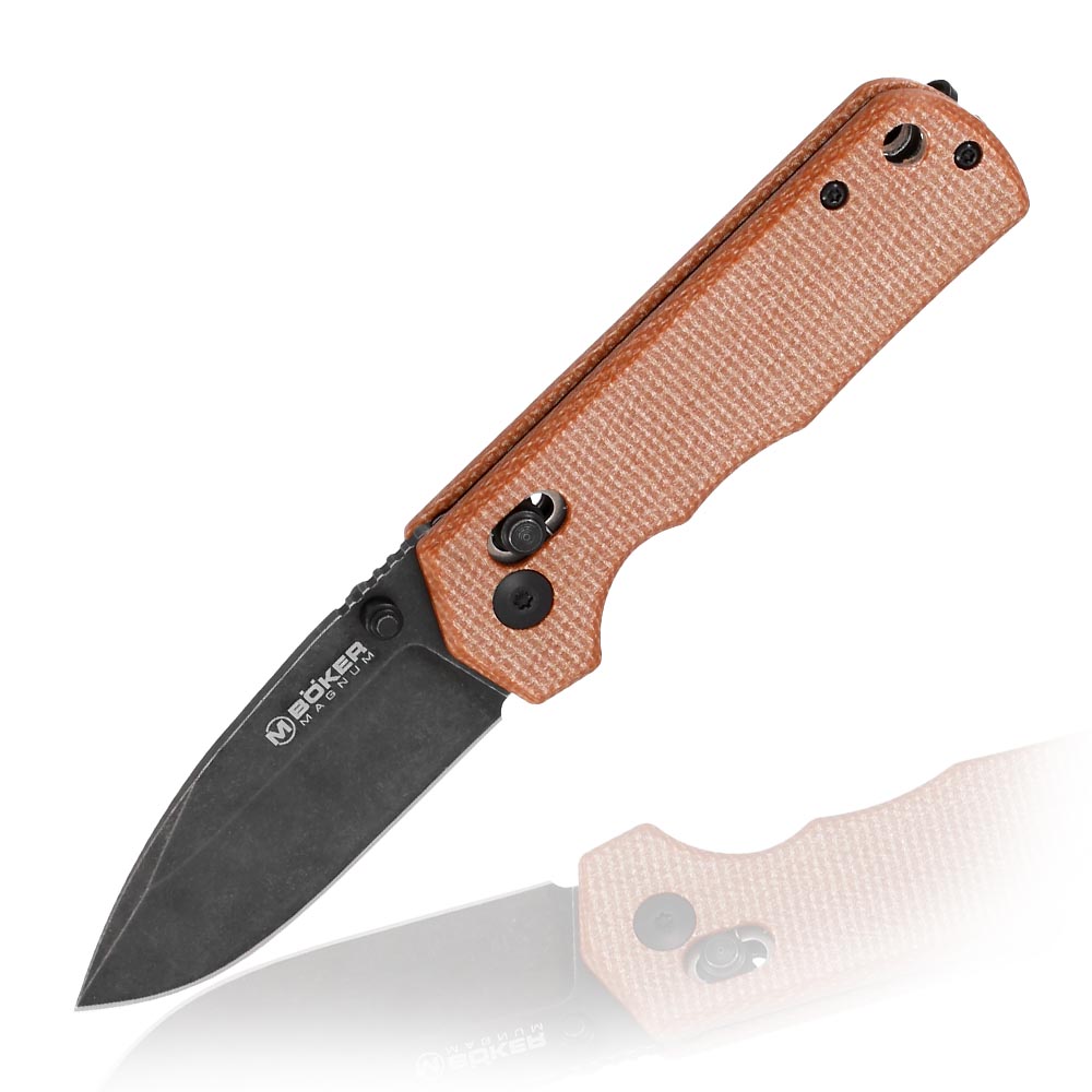 Magnum Einhandmesser Rockstub Brown Micarta inkl. Grtelclip