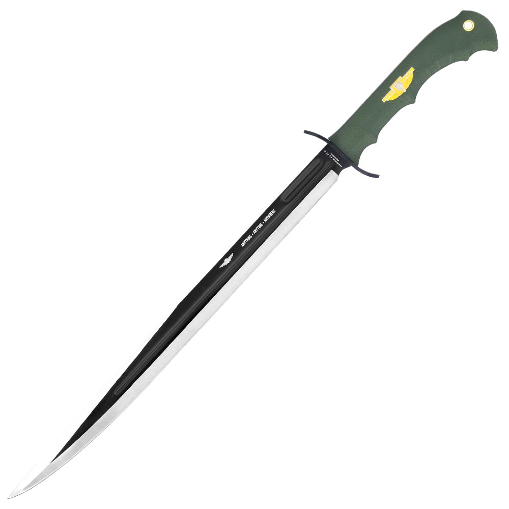 United Cutlery Schwert USMC Marine Force Recon Sword schwarz/oliv inkl. Nylonscheide Bild 1