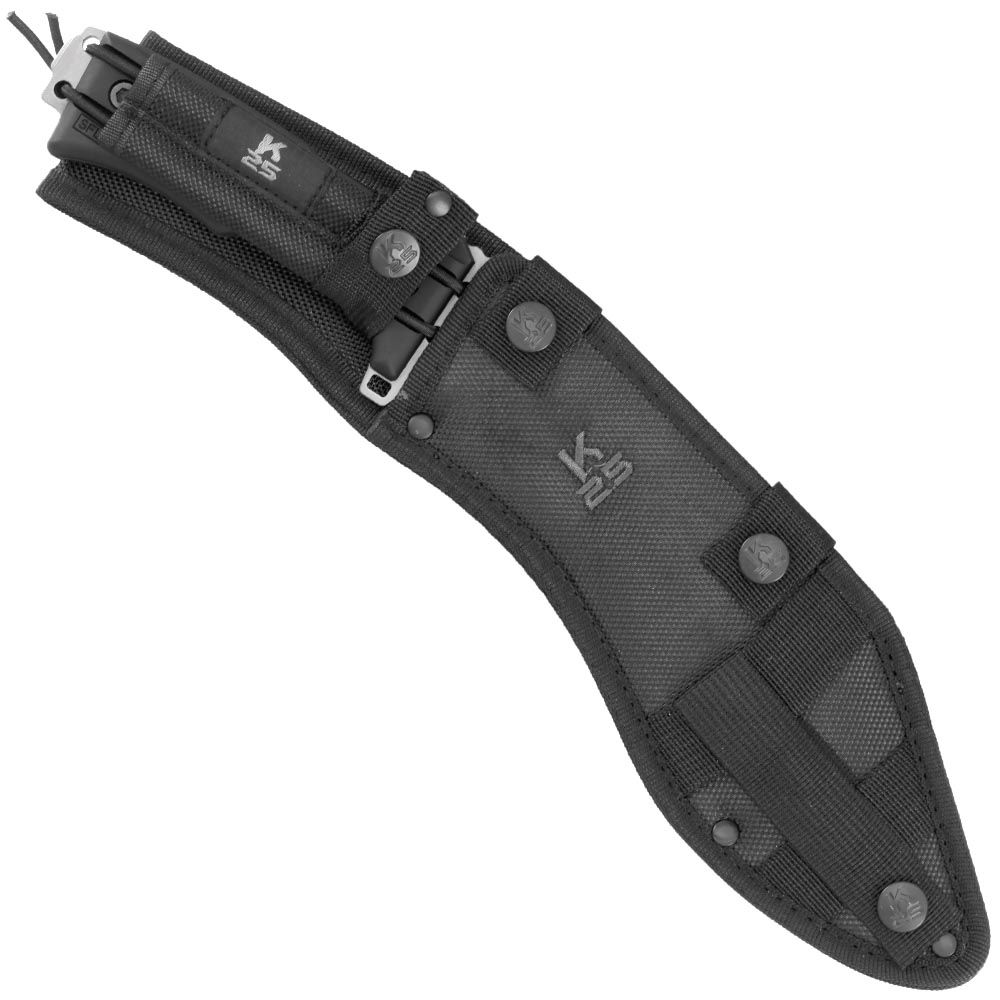 K25 Kukri Machete Elephas titanbeschichtet Sgezahnung grau/schwarz inkl. Nylon-Grtelscheide Bild 4