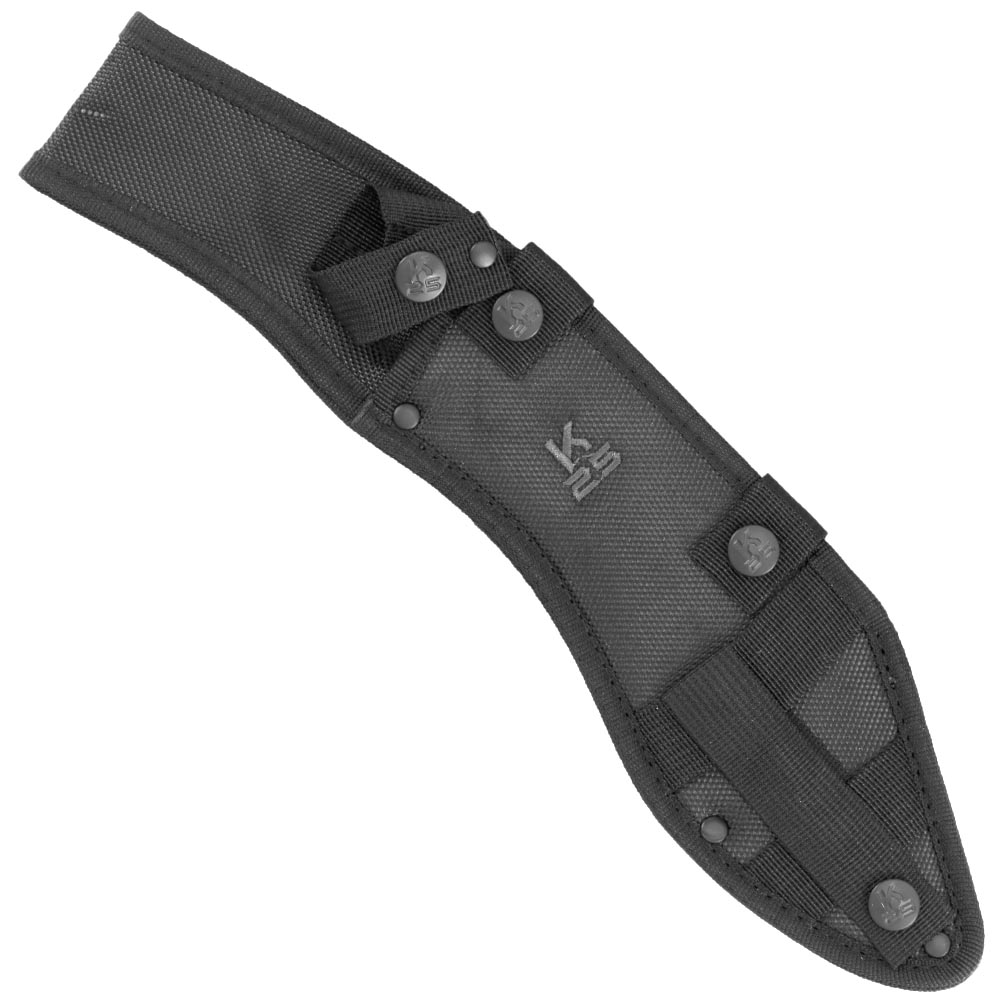 K25 Kukri Machete Elephas titanbeschichtet Sgezahnung grau/schwarz inkl. Nylon-Grtelscheide Bild 5