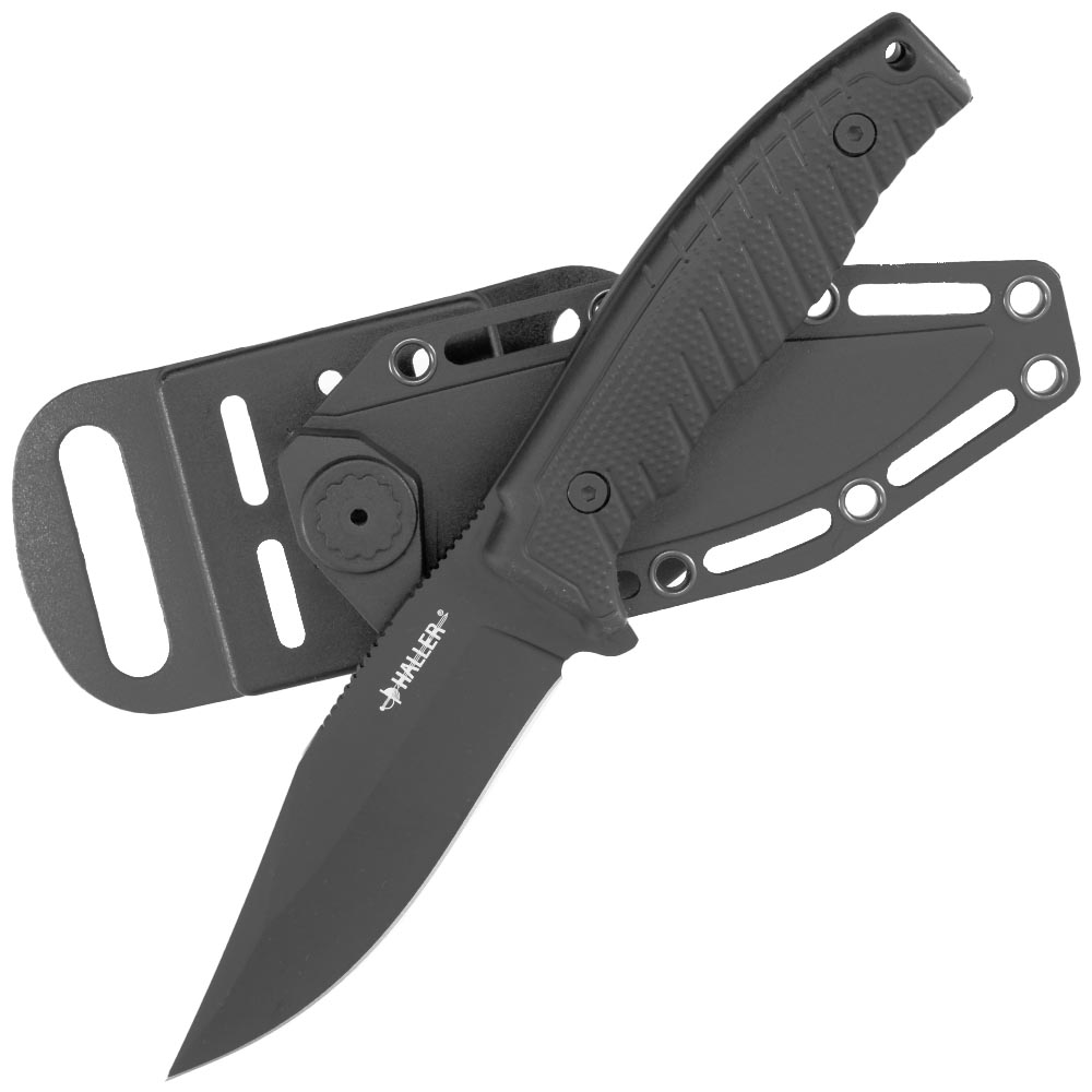 Haller Outdoormesser Basic schwarz inkl. 360 Kydex-Grtelscheide Bild 3