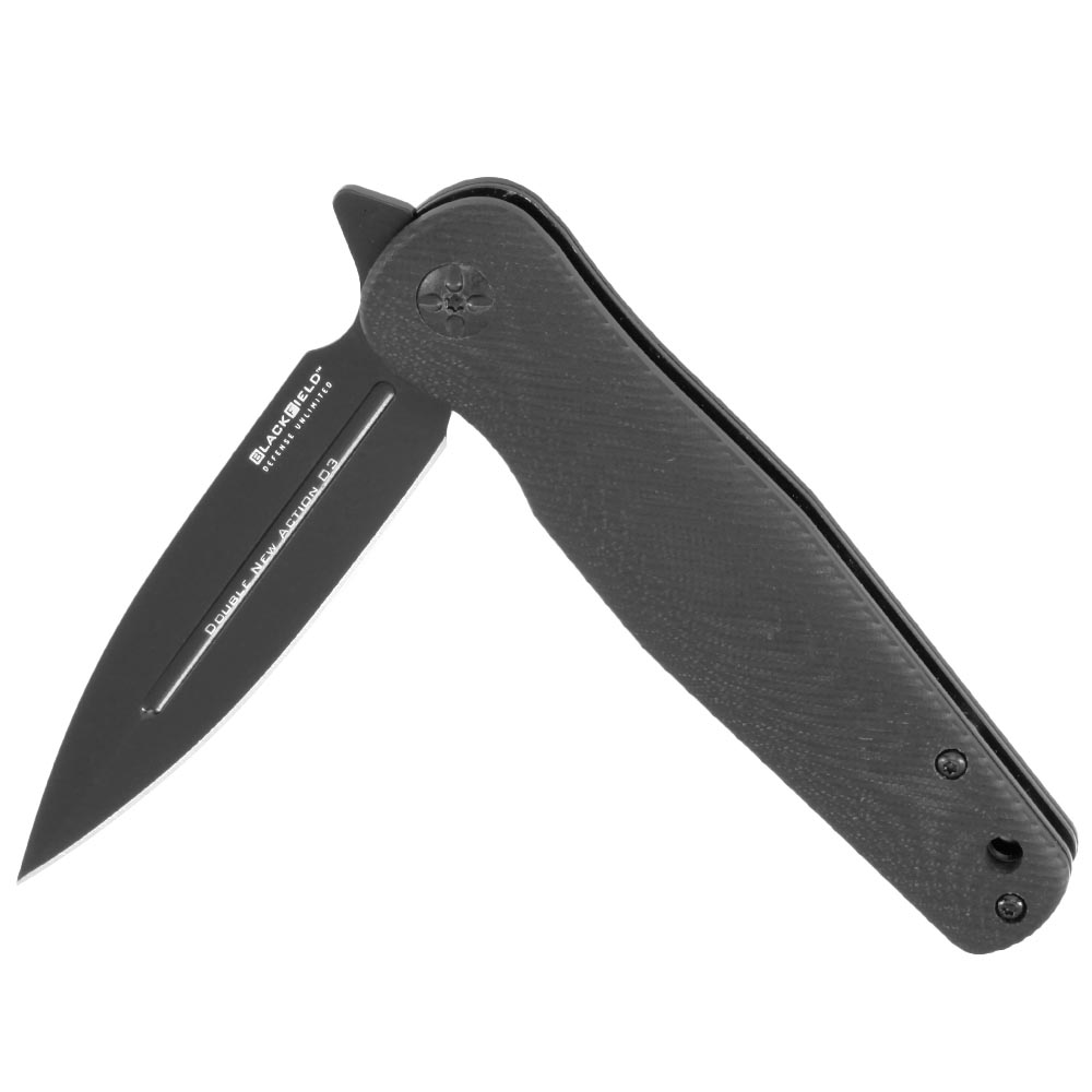 BlackField Einhandmesser DNA03 G10-Griffschalen schwarz inkl. Grtelclip Bild 3