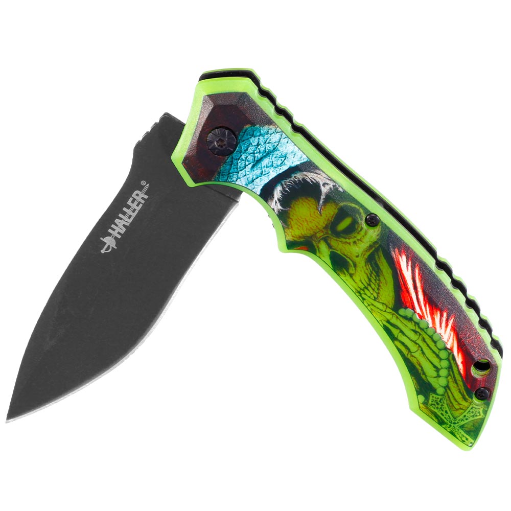 Haller Taschenmesser Glowing II 3D-Motiv Glow in the Dark inkl. Grtelclip Bild 3