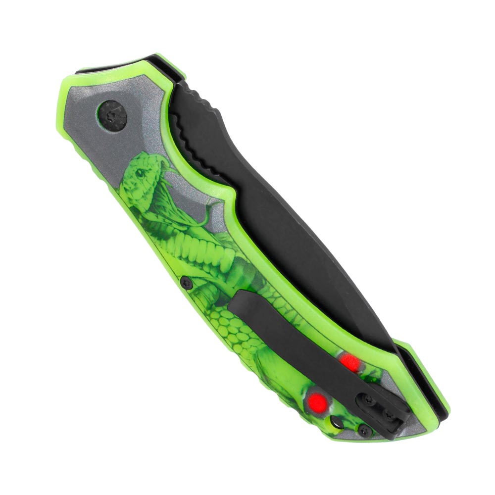 Haller Taschenmesser Glowing III 3D-Motiv Glow in the Dark inkl. Grtelclip Bild 5