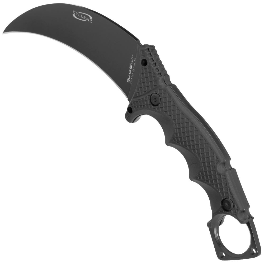 BlackField Karambit Messer Cyllene schwarz inkl. verstellbarer Kydexscheide Bild 6