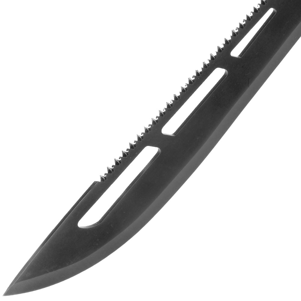 Haller Machete Black Saw Sgezahnung schwarz inkl. Nylon-Grtelscheide mit Rckentragegurt Bild 5