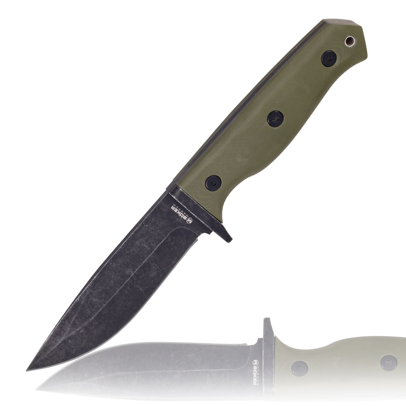 Magnum Outdoormesser Bushcraft Drop oliv inkl. Kydexscheide und Grteladapter