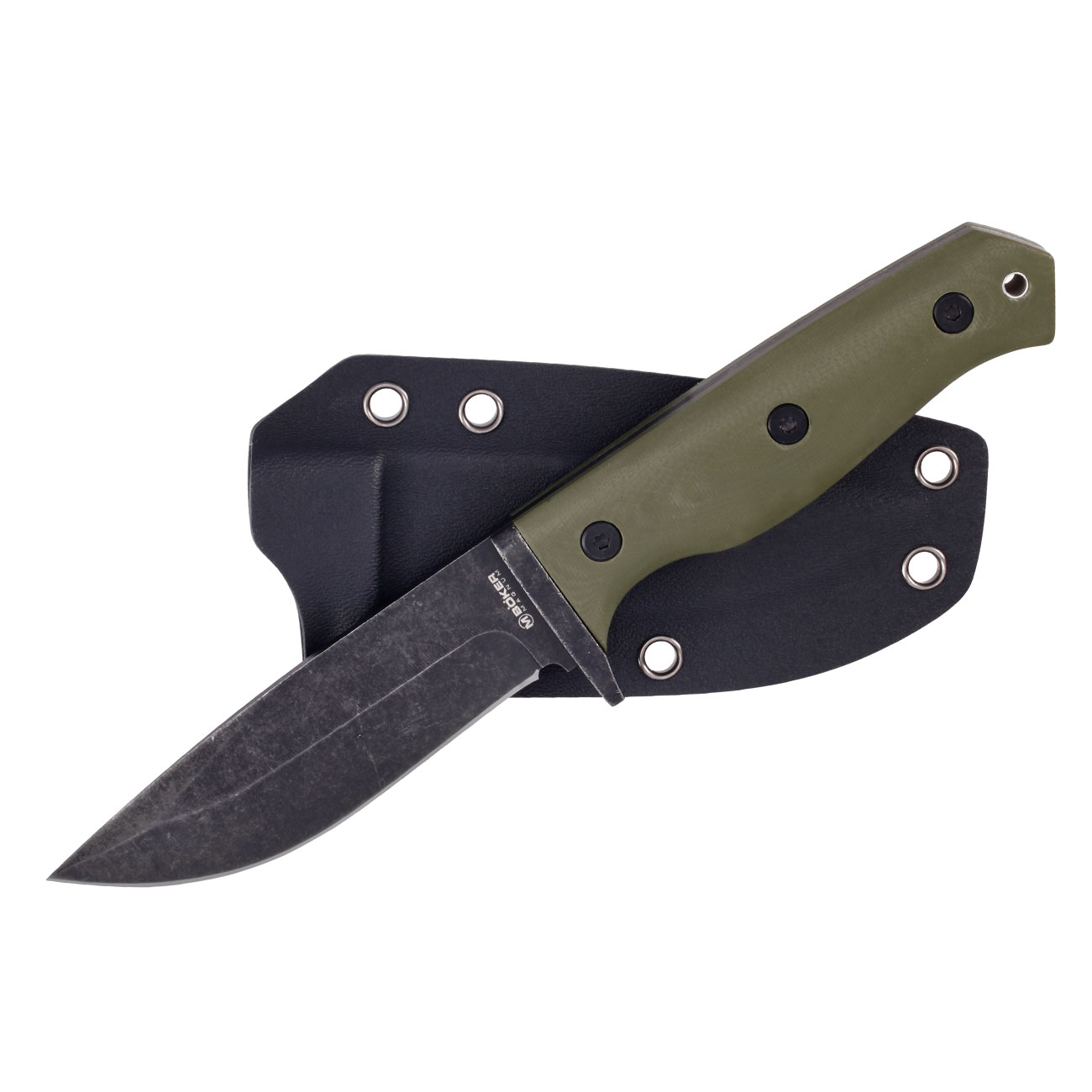 Magnum Outdoormesser Bushcraft Drop oliv inkl. Kydexscheide und Grteladapter Bild 3