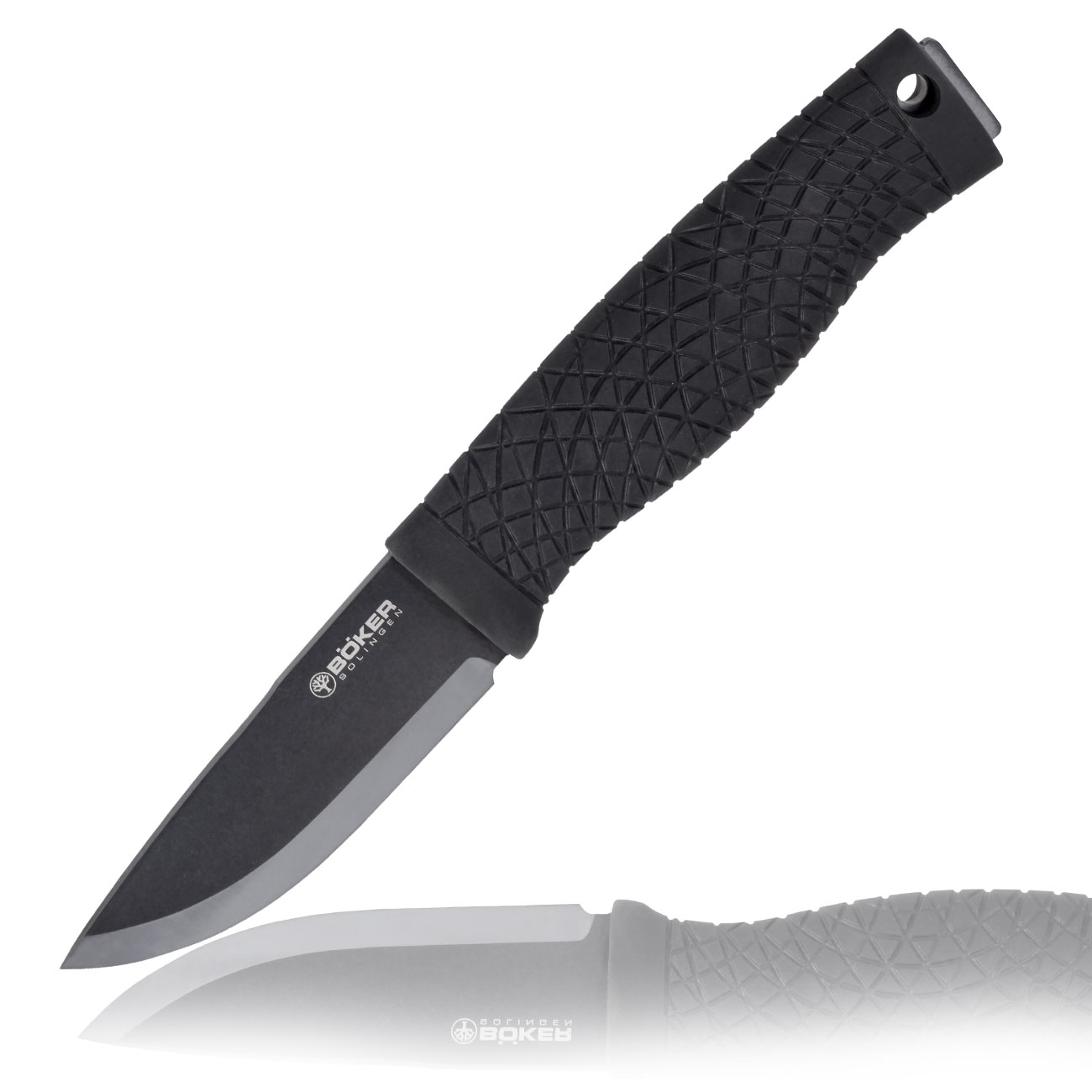 Bker Outdoormesser Naturenshne MK.I CPM-3V Stahl schwarz inkl. Kydexscheide mit Ulticlip