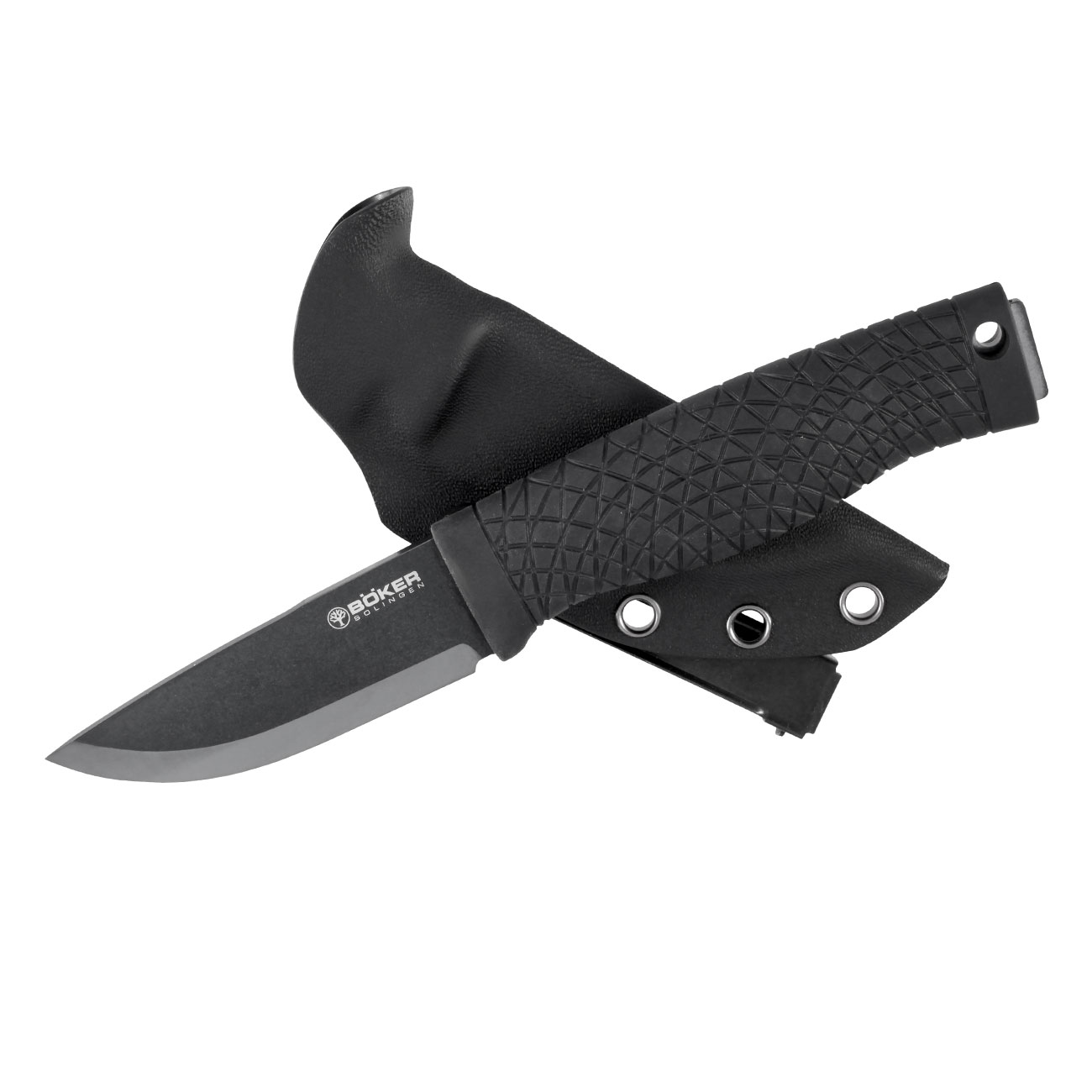 Bker Outdoormesser Naturenshne MK.I CPM-3V Stahl schwarz inkl. Kydexscheide mit Ulticlip Bild 3