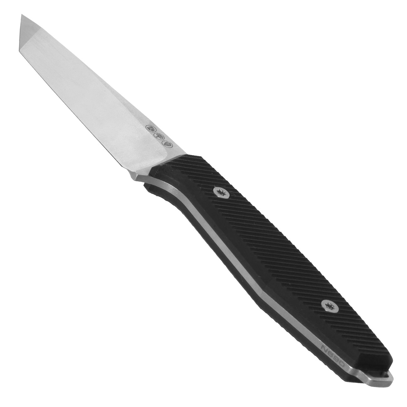 Bker Grtelmesser AK1 American Tanto schwarz inkl. Kydexscheide Bild 2