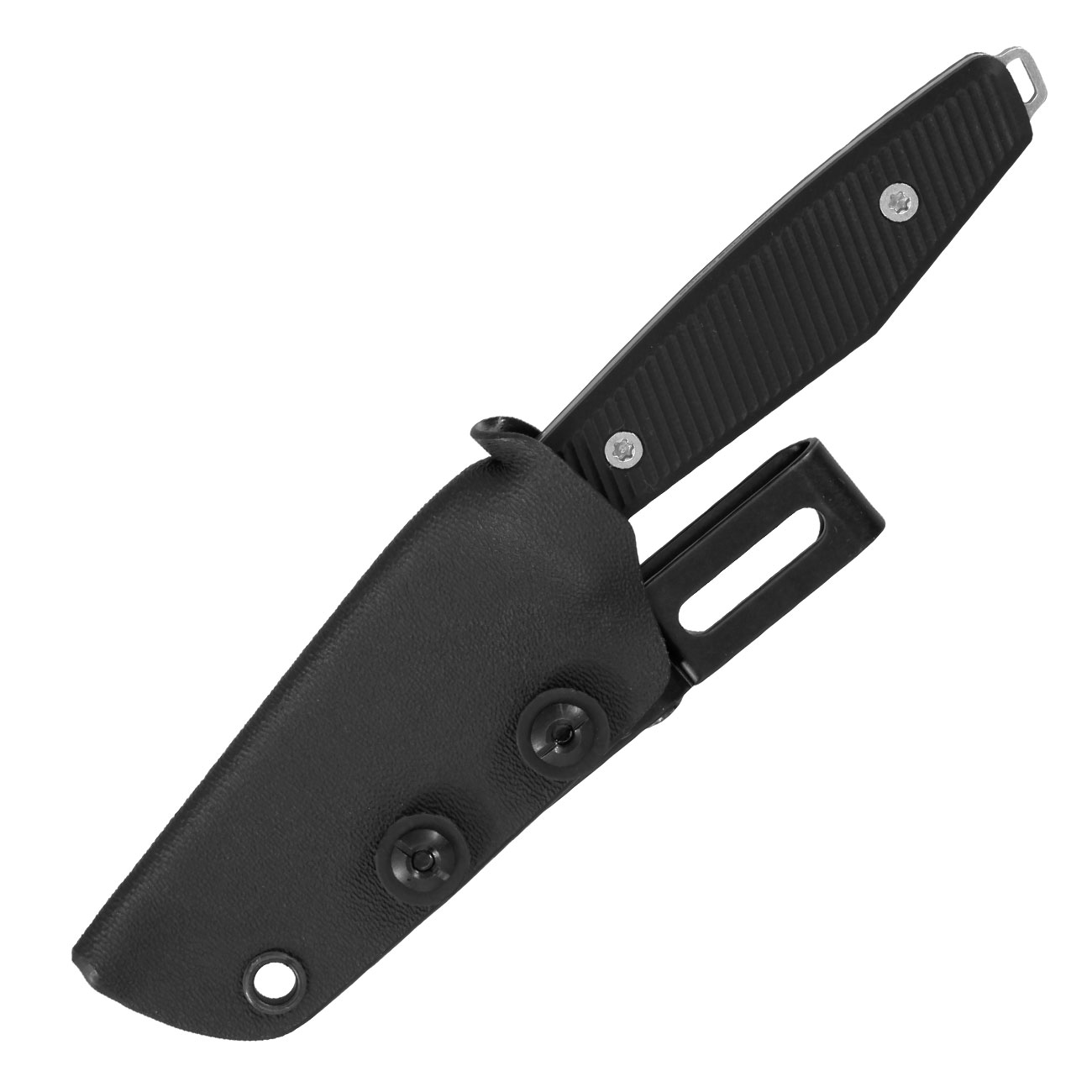 Bker Grtelmesser AK1 American Tanto schwarz inkl. Kydexscheide Bild 4