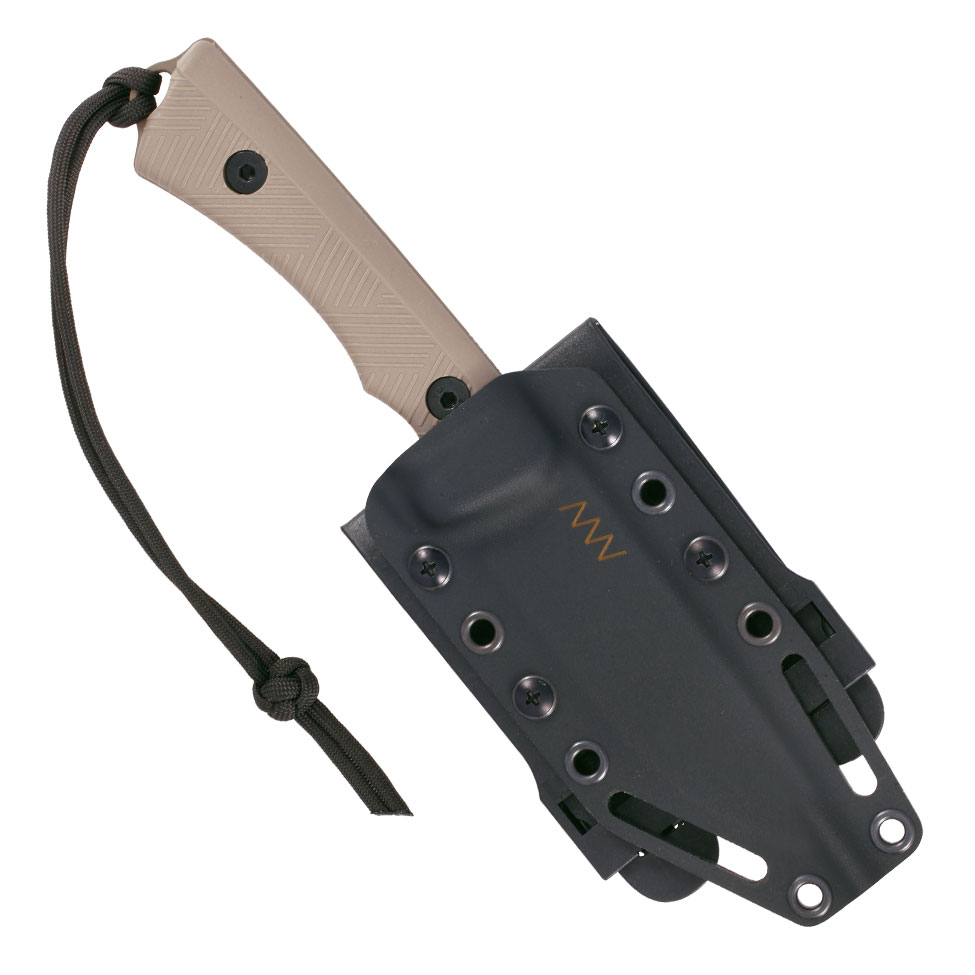 ANV Knives Outdoormesser P200 Sleipner Stahl Cerakote coyote inkl. Kydexscheide Bild 4