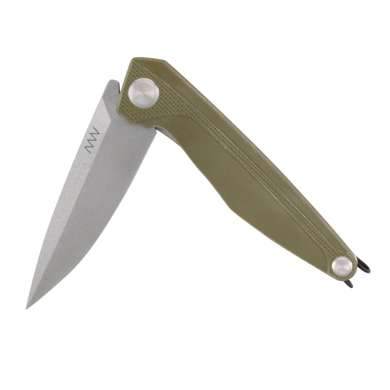 ANV Knives Einhandmesser Z300 G10 Sleipner Stahl oliv/stonewash inkl. Grtelclip Bild 3