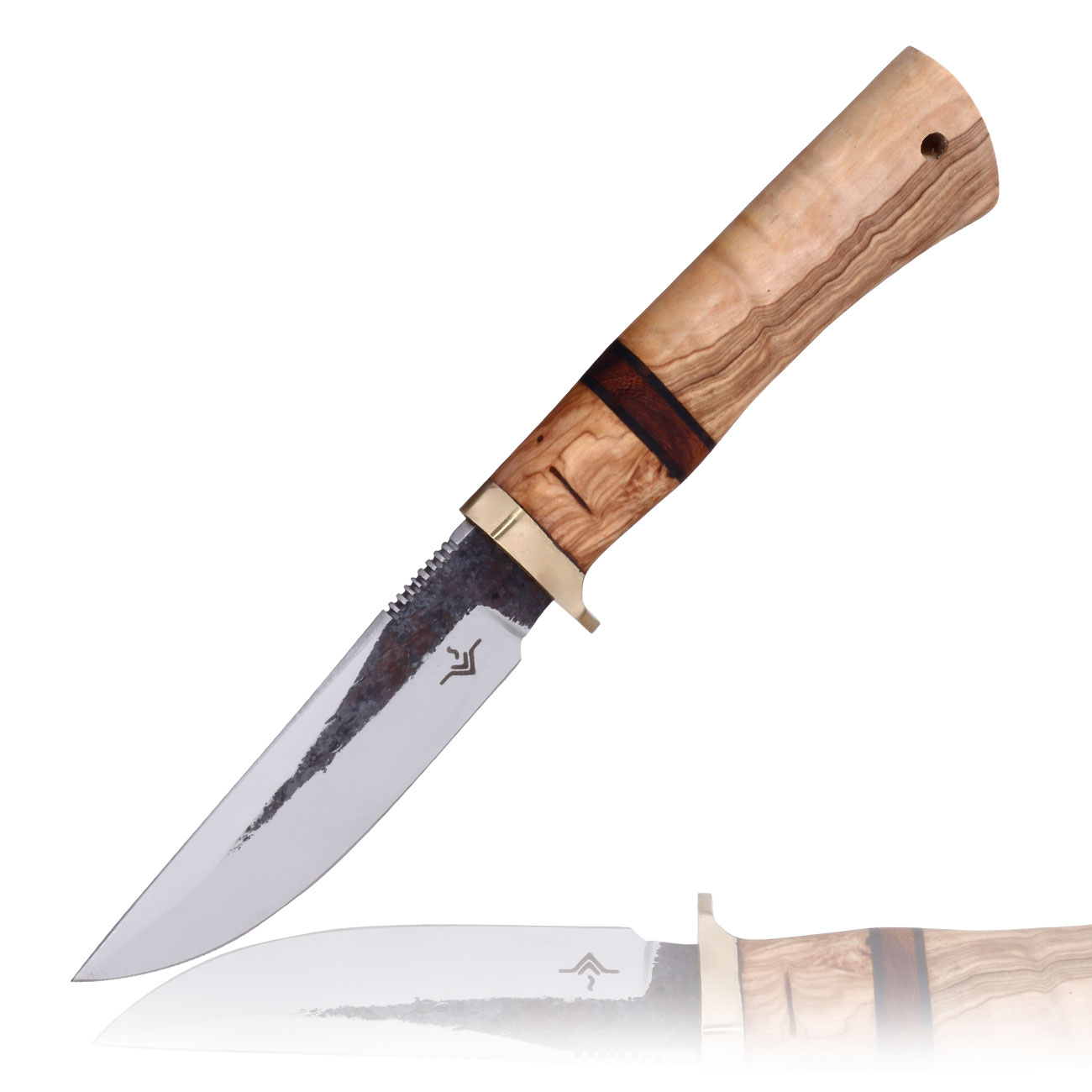Njord Outdoormesser Bjorn Hunter inkl. Lederscheide und Aufbewahrungsbox
