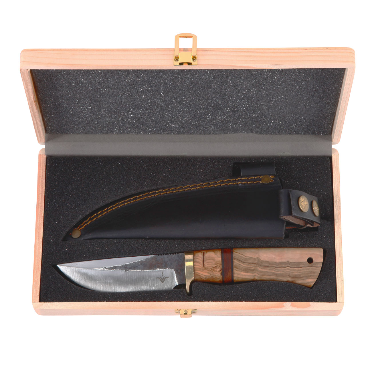 Njord Outdoormesser Bjorn Hunter inkl. Lederscheide und Aufbewahrungsbox Bild 7