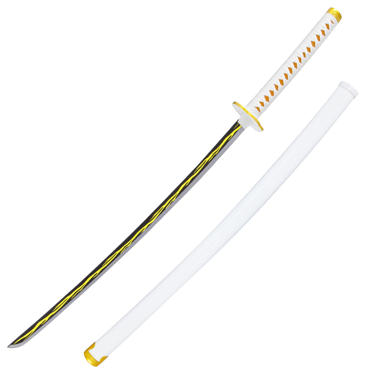 Haller Dekokatana Demon Slayer Zenitsu wei inkl. Scheide, Grtel und Holster