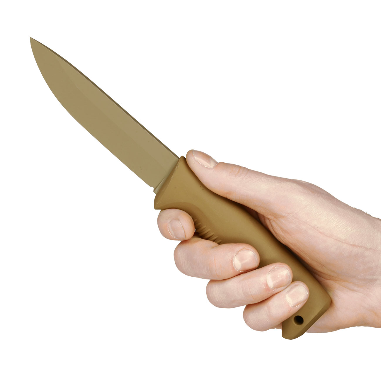 Peltonen Knives Outdoormesser M07 Ranger Puukko Cerakote coyote inkl. Kompositscheide Bild 4