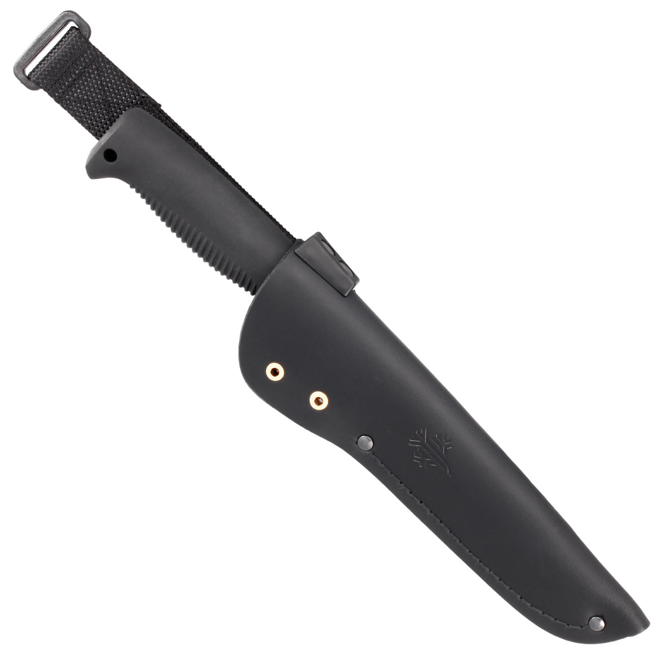 Peltonen Knives Outdoormesser M95 Ranger Puukko Kohlenstoffstahl schwarz inkl. Lederscheide Bild 2