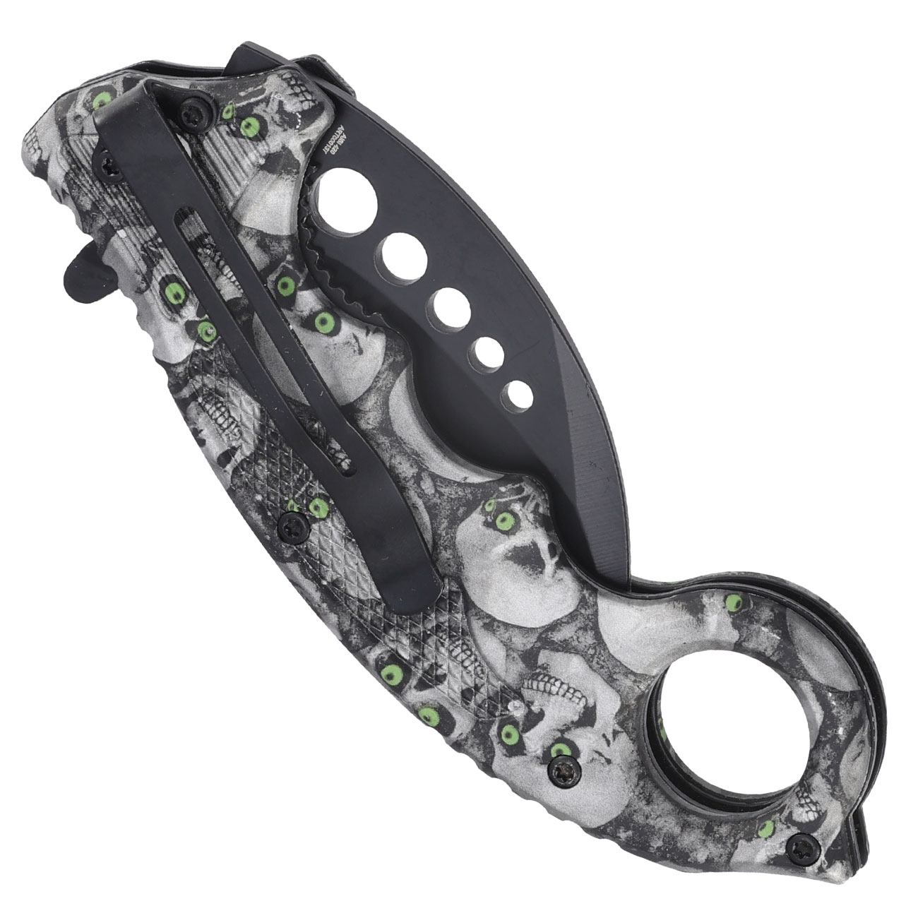 CJH Karambit Totenkpfe inkl. Grtelclip Bild 5