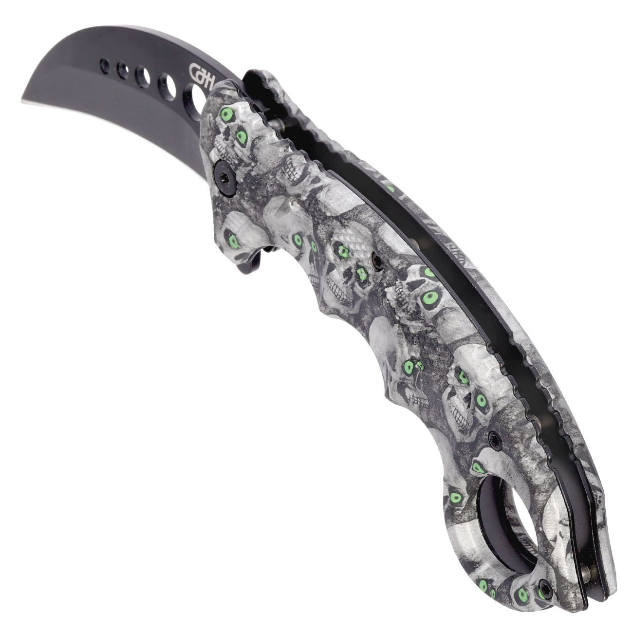 CJH Karambit Totenkpfe inkl. Grtelclip Bild 6