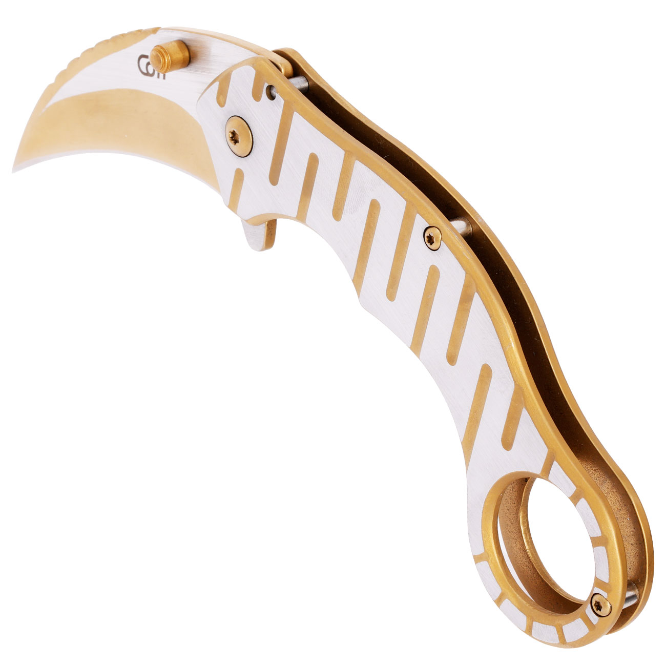 CJH Karambit silber/gold inkl. Grtelclip Bild 6